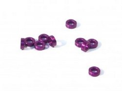 Aluminium Washer, 3X6X2.0mm, Purple, (10pcs)