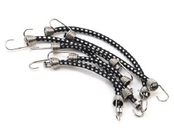 1/10 Scale Bungee Cord Set (Black/White) (6)