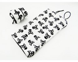 Hot Racing 1/10 Scale Sleeping Bag (Black/White Skulls)