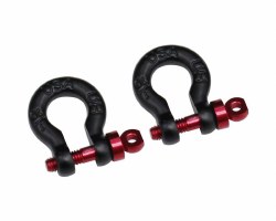 1/10 Scale Black Tow Shackle D-Rings Gen8