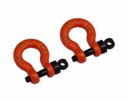 1/10 Scale Orange Tow Shackle D-Rings Gen8