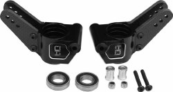 Kraton/Outcast 8S Triple Bearing Support Rear Hubs (Black) (2)