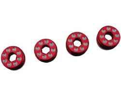 Arrma 1/8 Aluminum Delrin Cap Hub Nut (Red)