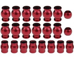 Arrma 4x4 Aluminum Pivot Ball Set (Red)