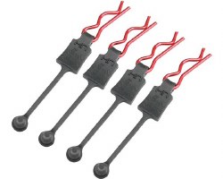 1/8 Body Clip Retainers (Red) (4)