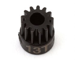 Hot Racing Mod 0.5 Hard Blackened Steel Pinion Gear (3.17mm Bore) (13T)