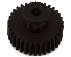 Hot Racing 48P Hardened Steel Pinion Gear (1/8 Bore) (34T)