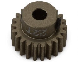 Hot Racing 48P Hard Anodized Aluminum Pinion Gear (1/8" Bore) (22T)