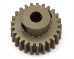 Hot Racing 48P Hard Anodized Aluminum Pinion Gear (1/8" Bore) (25T)