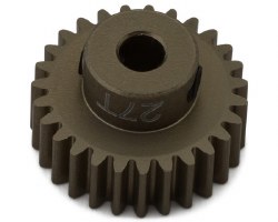Hot Racing 48P Hard Anodized Aluminum Pinion Gear (1/8" Bore) (27T)
