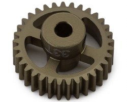 Hot Racing 48P Hard Anodized Aluminum Pinion Gear (1/8" Bore) (33T)