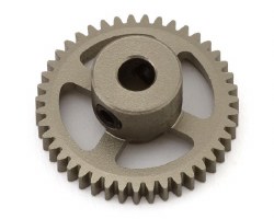 "Hot Racing 64P Hard Anodized Aluminum Pinion Gear (1/8"" Bore) (43T)"