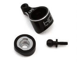 Hot Racing Losi� Micro-B Aluminum Servo Saver Set (Black) (24T)