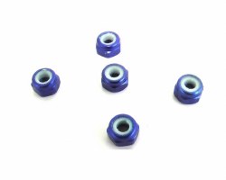 3mm Blue Lock Nut (5)