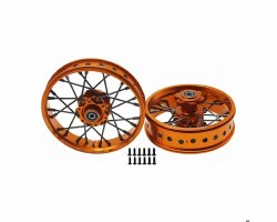 24 wire Black spoke Gold wheel Set Losi Promoto-MX