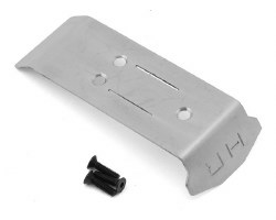 Hot Racing Stainless Steel Rear Skid Plate for Traxxas� Mini Maxx� (Silver)