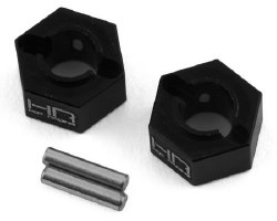 Losi Mini-T 2.0 8mm Aluminum Rear Hex (Black) (2)