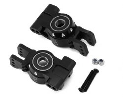 Hot Racing Aluminum Rear Axle Carriers w/HD Bearings for Traxxas Sledge (2)