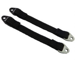 85mm Suspension Travel Limit Straps (2) (Black/Silver)