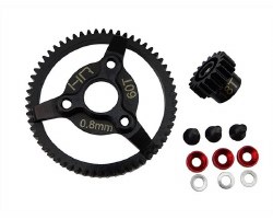 Traxxas 32P Steel Pinion & Spur Gear Set (Red) (18T/60T)