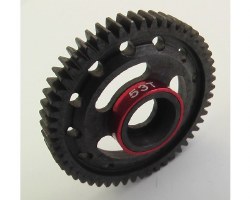 Steel Spur Gear, 53 Tooth, Red, for Traxxas 1/16 Scale