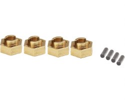 Axial SCX24 Brass 7mm Wheel Hex Hub (4) (1g)