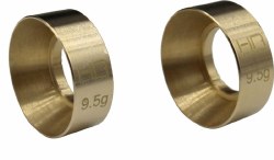 Axial SCX24 Brass KMC Machete Wheel Weights (2) (9g)