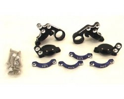 Blue Alum Spring Mount Upgrade Kit, for Tamiya CR01