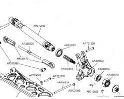 Arrma 4S BLX Long CV Front/Rear Driveshafts (2)