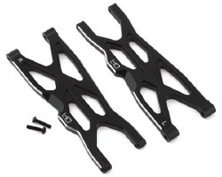 Arrma 4S BLX Aluminum Rear Lower Suspension Arm Set (Black) (2)