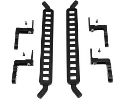 Traxxas TRX-4 Aluminum ICE Cube Style Rock Sliders (Black) (2)