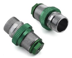 Twin Hammer Aluminum Front Threaded Shock Bodies (Green) (2)