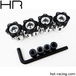 12mm to 17mm Hex Hub Adapters (4) (6mm Offset)