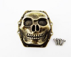 Metal Skull Ar60 Differential Cover, for Axial Yeti Wraith Ax10, Antique Gold