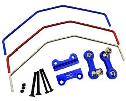 Traxxas X-Maxx Aluminum Front/Rear Sway Bar Set (Blue)