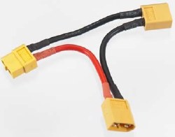 XT60 Series 2-Battery Connector Adapter Wire Hrn