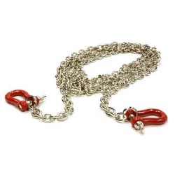 Drag Chain w/Bow Shackle Red 1/10 Rock Crawler
