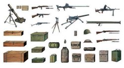 1/35 Scale Military Model Kit WWII Infantry Weapons Accessories Set