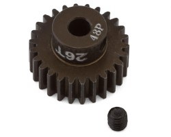 "48 pitch, 26T, SS machined aluminum pinion gear"