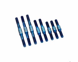 C10 Classic Fin titanium turnbuckle set - burnt blue, 7pc.