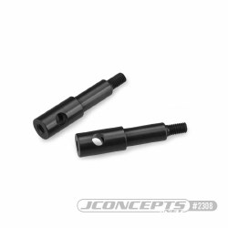 RC10B2/RC10B3 Aluminum Standard Front Axles (Black) (2)