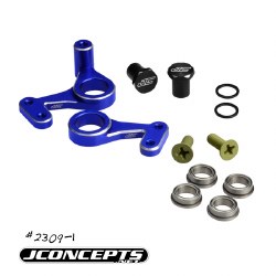 RC10 Classic Aluminum Steering Bell Crank Set (Blue)