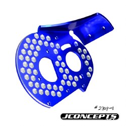 RC10 Classic Aluminum Honeycomb Rear Motor Plate (Blue)