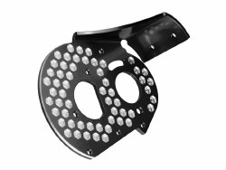 RC10 Aluminum Rear Motor Plate Honeycomb (Black)