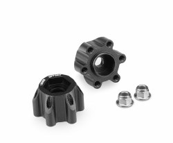 Tribute 12mm Aluminum Hex Adaptor (Black) (2) (18mm Offset)