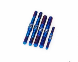 RC8B4.1 Fin Titanium turnbuckle set - burnt blue, 5pc