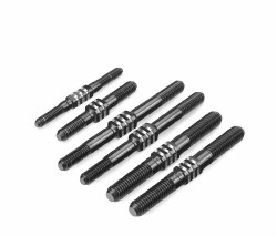 RC8B4/RC8B4e Fin Titanium Turnbuckle Set (5) (Black)