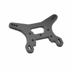 B74 Carbon Fiber rear shock tower-ribbed/chamfered