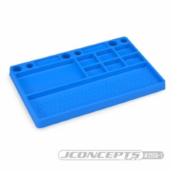 "Parts Tray, Rubber Material, Blue"