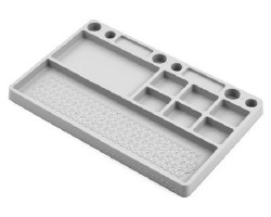 "Parts Tray Rubber Material, White"
